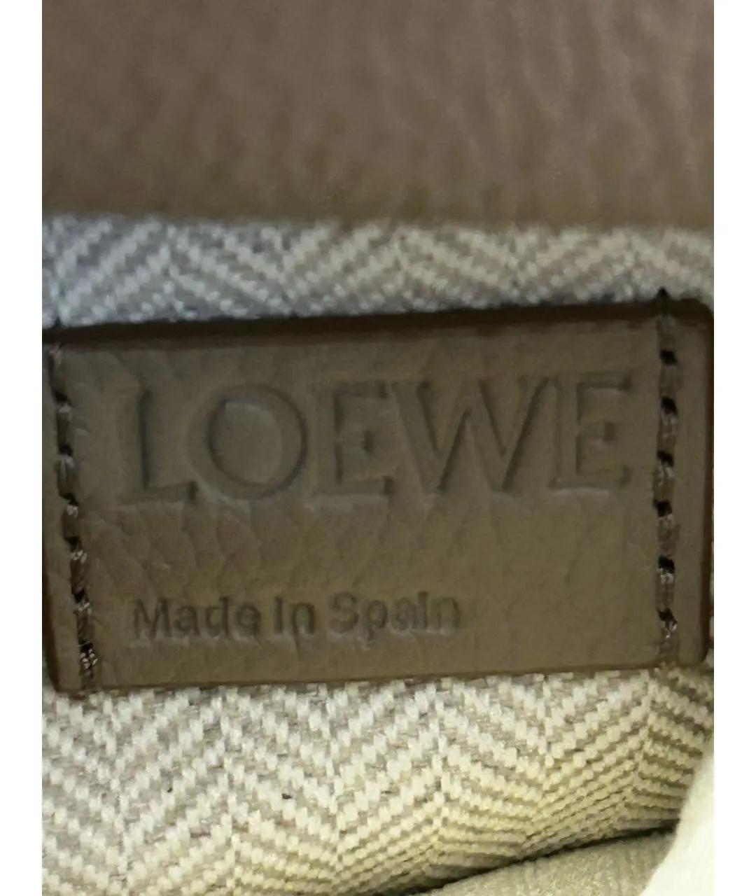 LOEWE Хаки кожаная сумка через плечо, фото 4