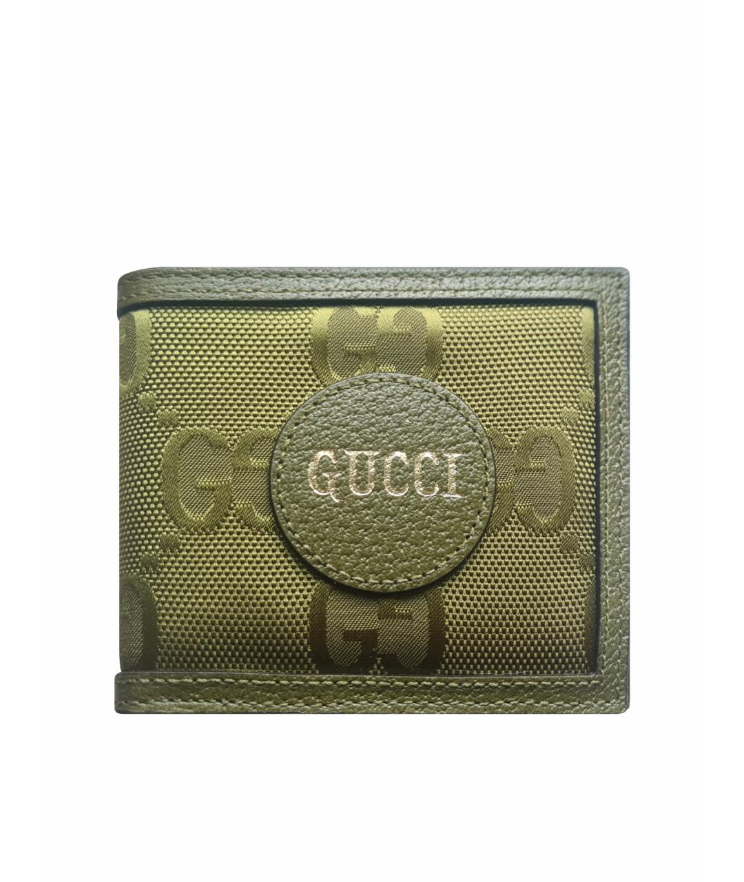 GUCCI Хаки кожаный кошелек, фото 1