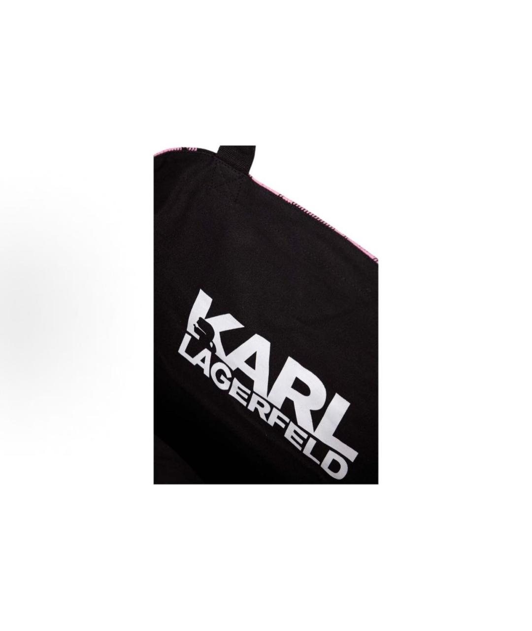 KARL LAGERFELD Розовая хлопковая сумка тоут, фото 5