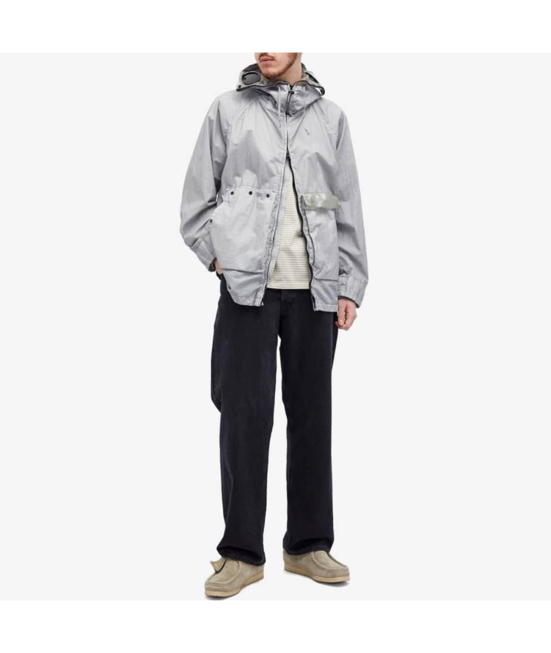 CP COMPANY Серебряная полиамидовая куртка, фото 2
