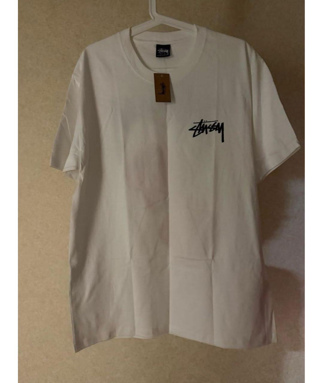 STUSSY Белая хлопковая футболка, фото 6