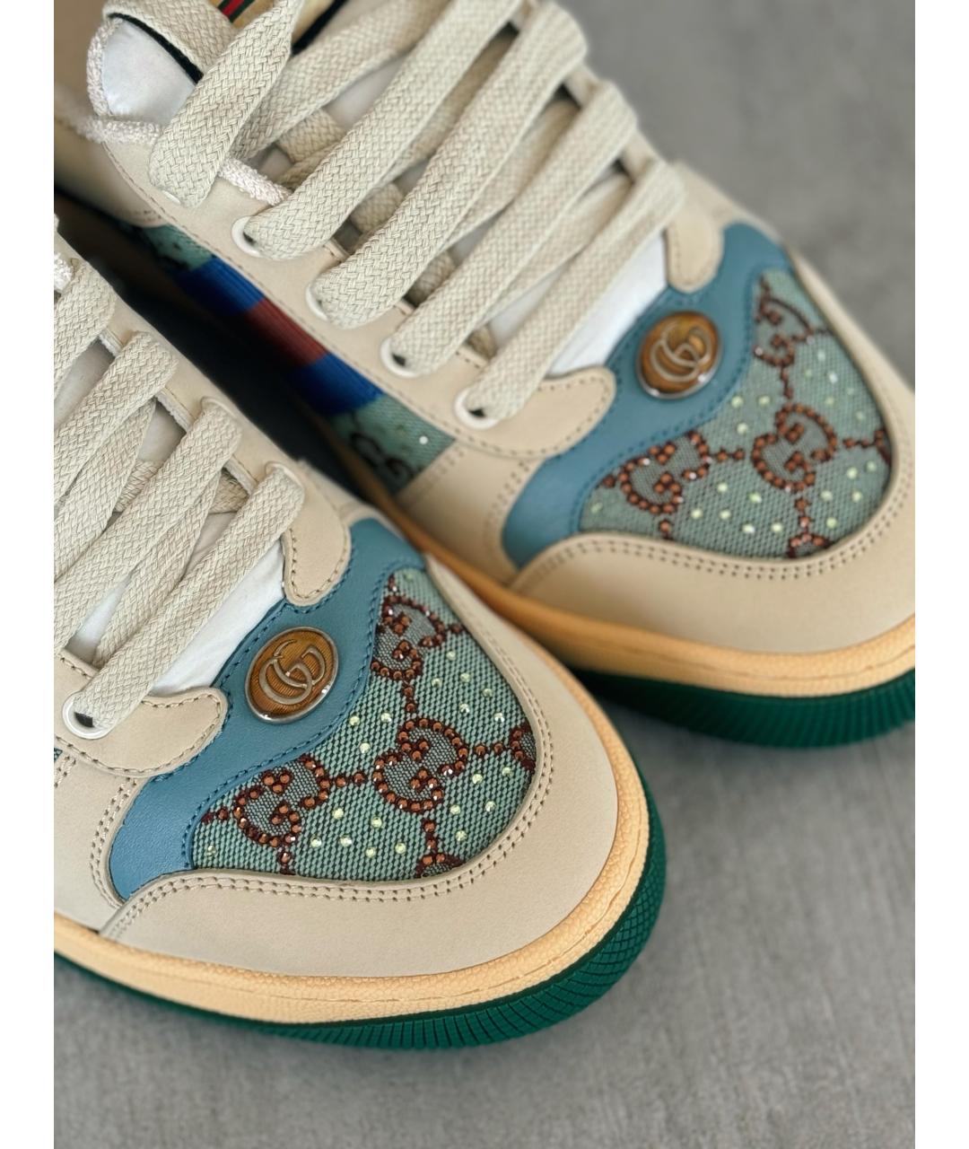 GUCCI Бежевые кроссовки, фото 3