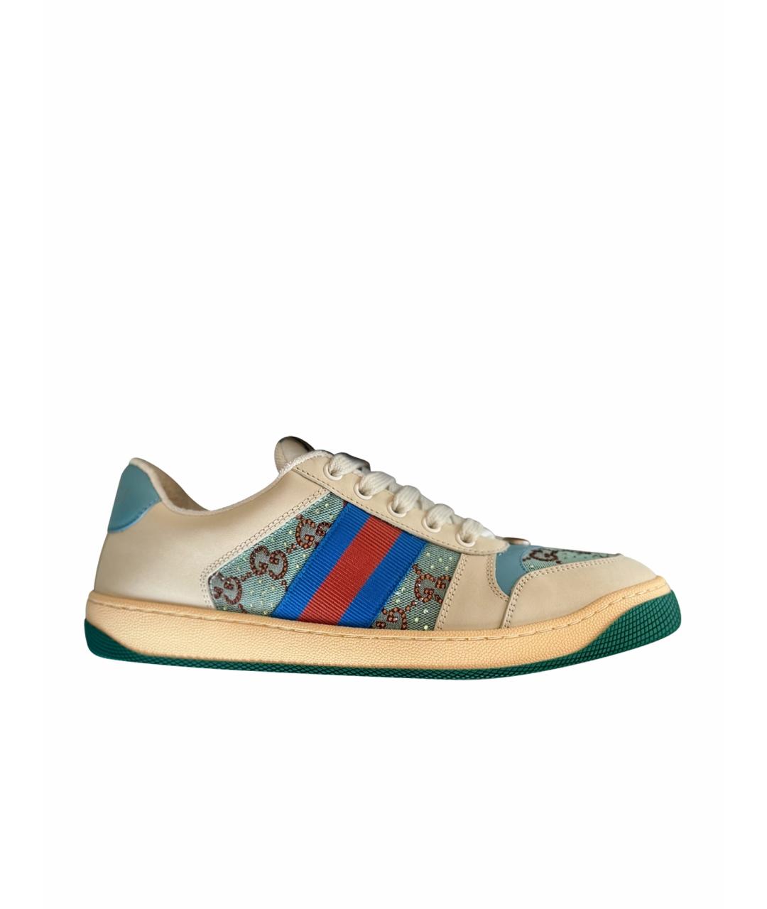 GUCCI Бежевые кроссовки, фото 1
