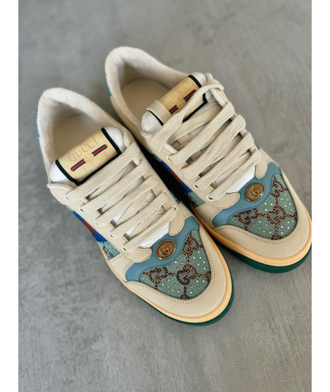 GUCCI Бежевые кроссовки, фото 2