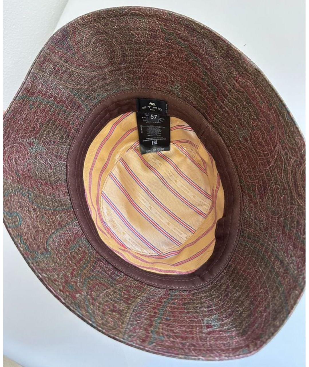 ETRO Коричневая панама, фото 5