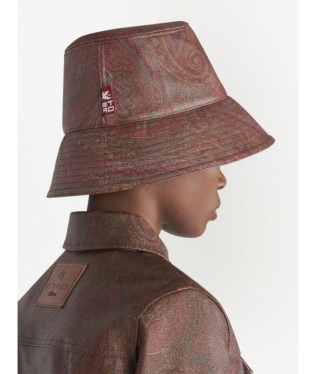 ETRO Коричневая панама, фото 6