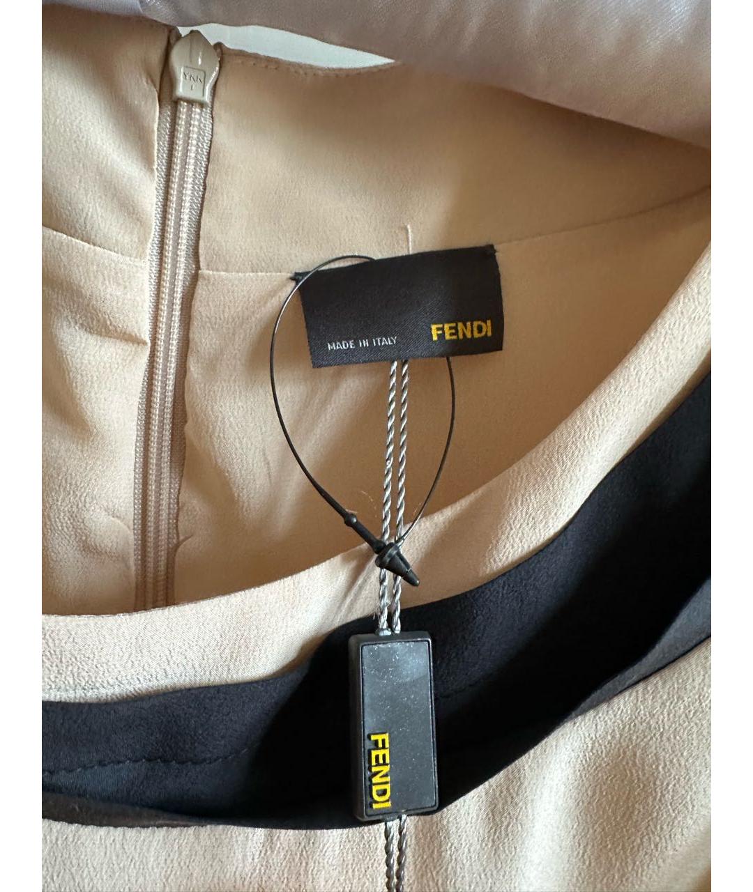 FENDI Бежевое вечернее платье, фото 4