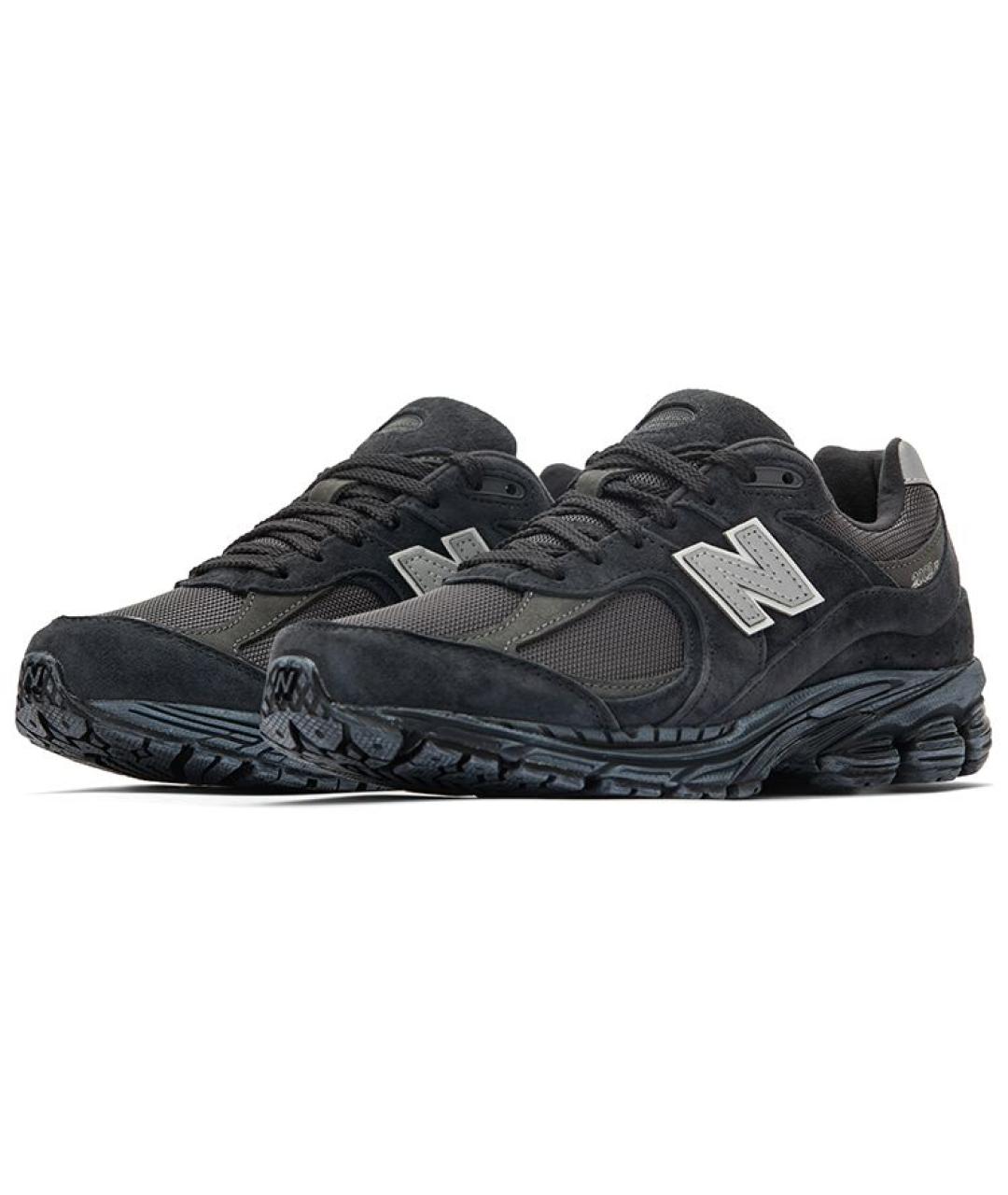 NEW BALANCE Черные замшевые низкие кроссовки / кеды, фото 3