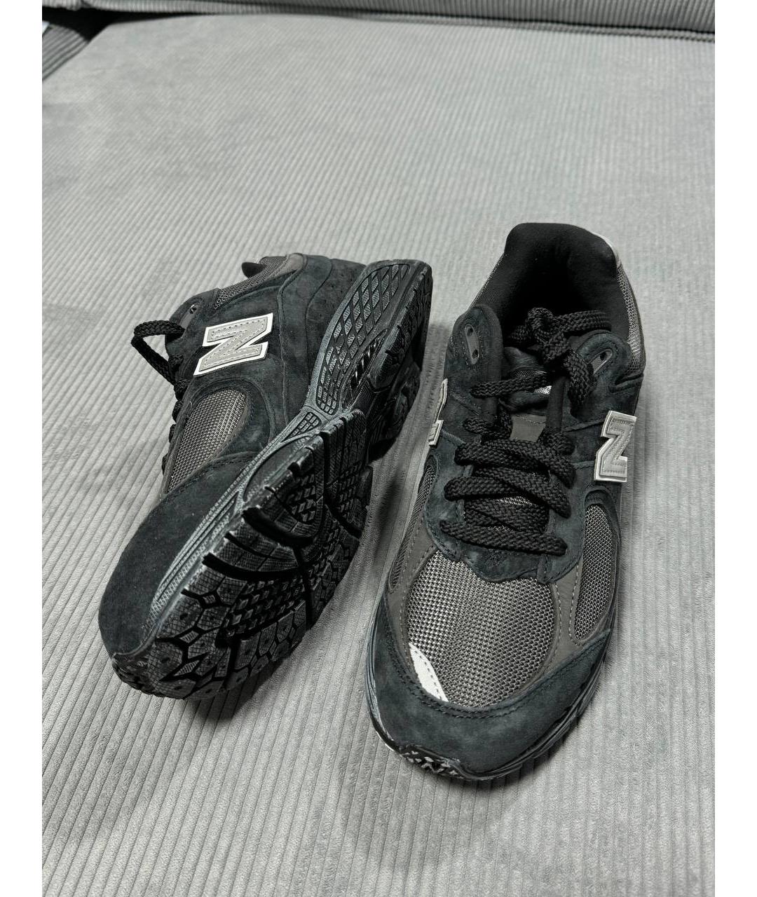 NEW BALANCE Черные замшевые низкие кроссовки / кеды, фото 7