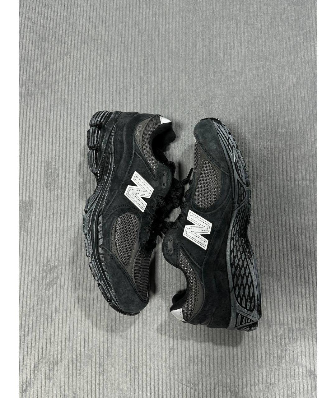 NEW BALANCE Черные замшевые низкие кроссовки / кеды, фото 4