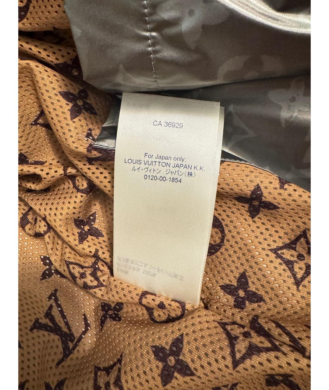 LOUIS VUITTON Серебряная полиэстеровая спортивная куртка, фото 7