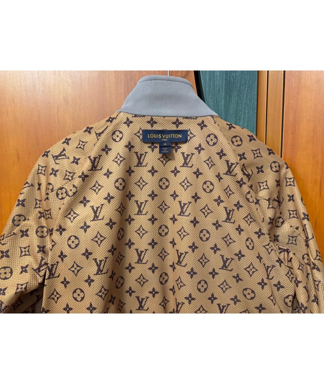 LOUIS VUITTON Серебряная полиэстеровая спортивная куртка, фото 3
