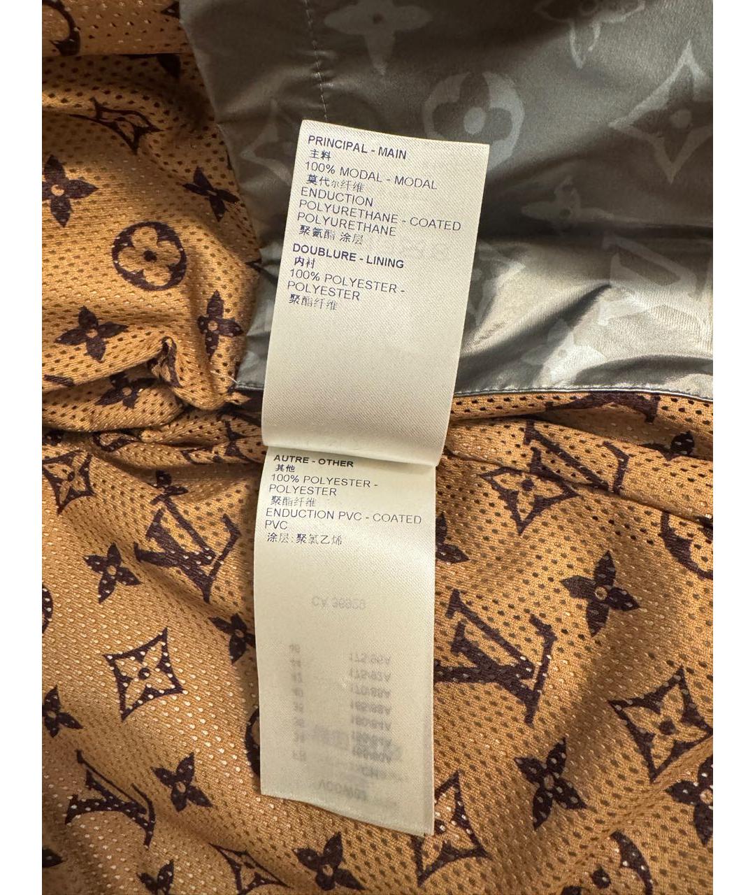 LOUIS VUITTON Серебряная полиэстеровая спортивная куртка, фото 8