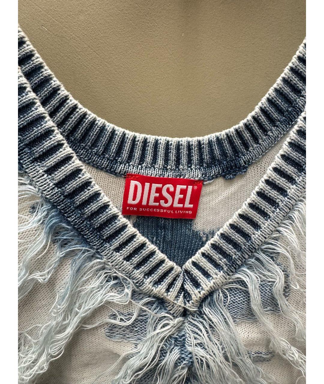 DIESEL Бежевая полиамидовая майка, фото 3
