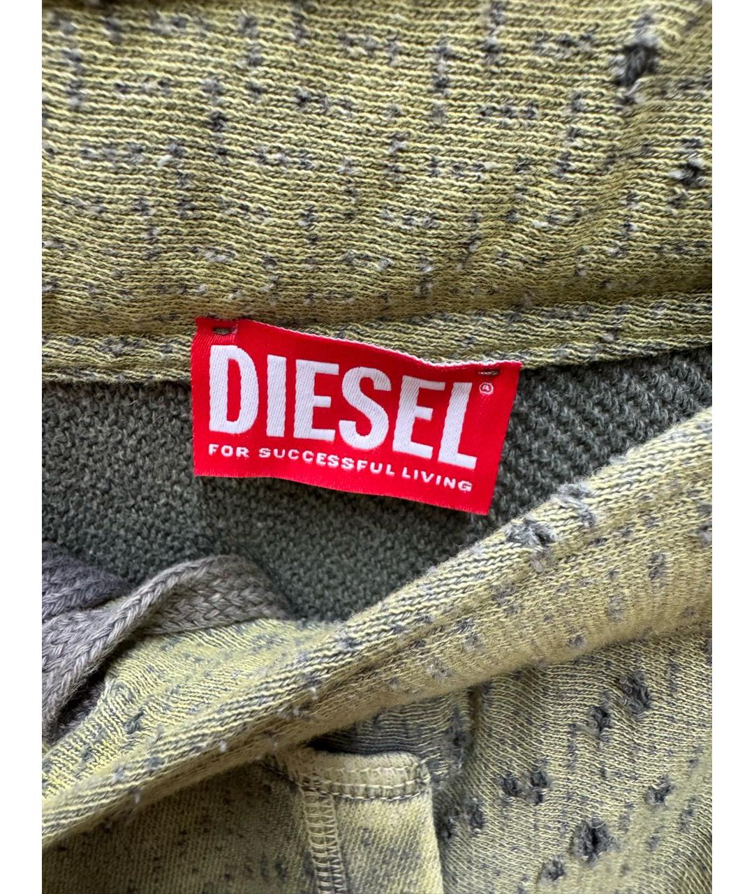 DIESEL Зеленая хлопковая юбка макси, фото 3