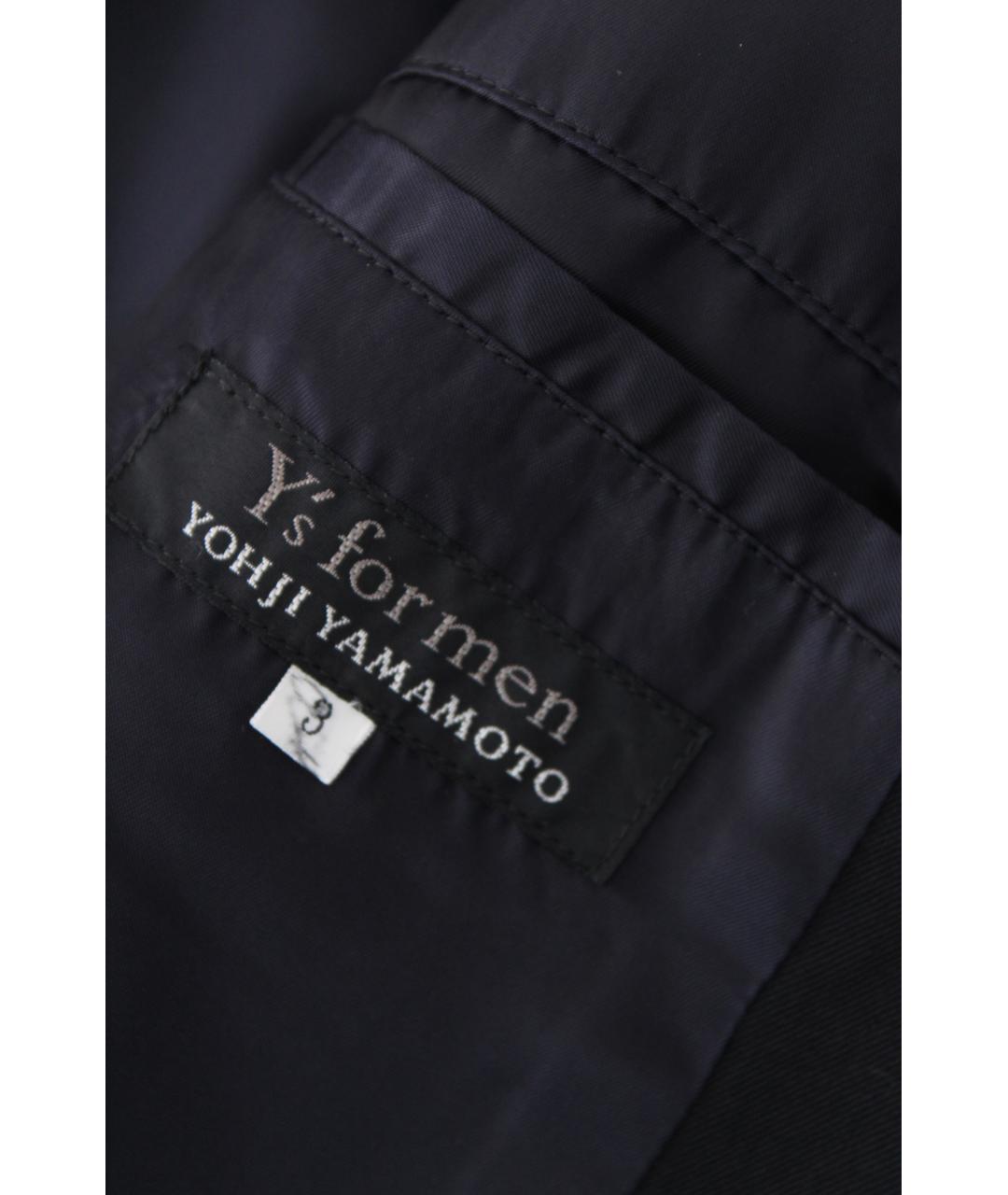 YOHJI YAMAMOTO Черное шерстяное пальто, фото 6