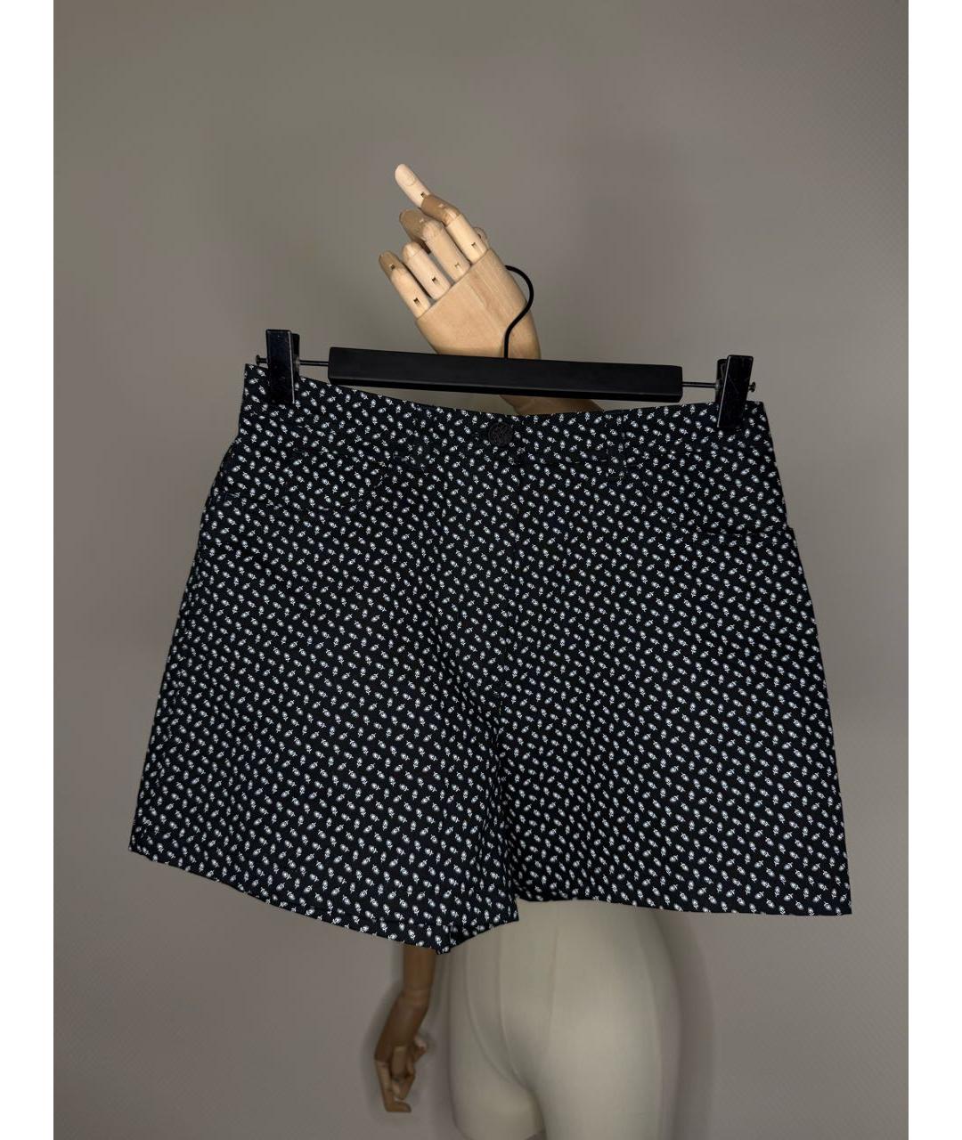 WEEKEND MAX MARA Черные хлопковые шорты, фото 4