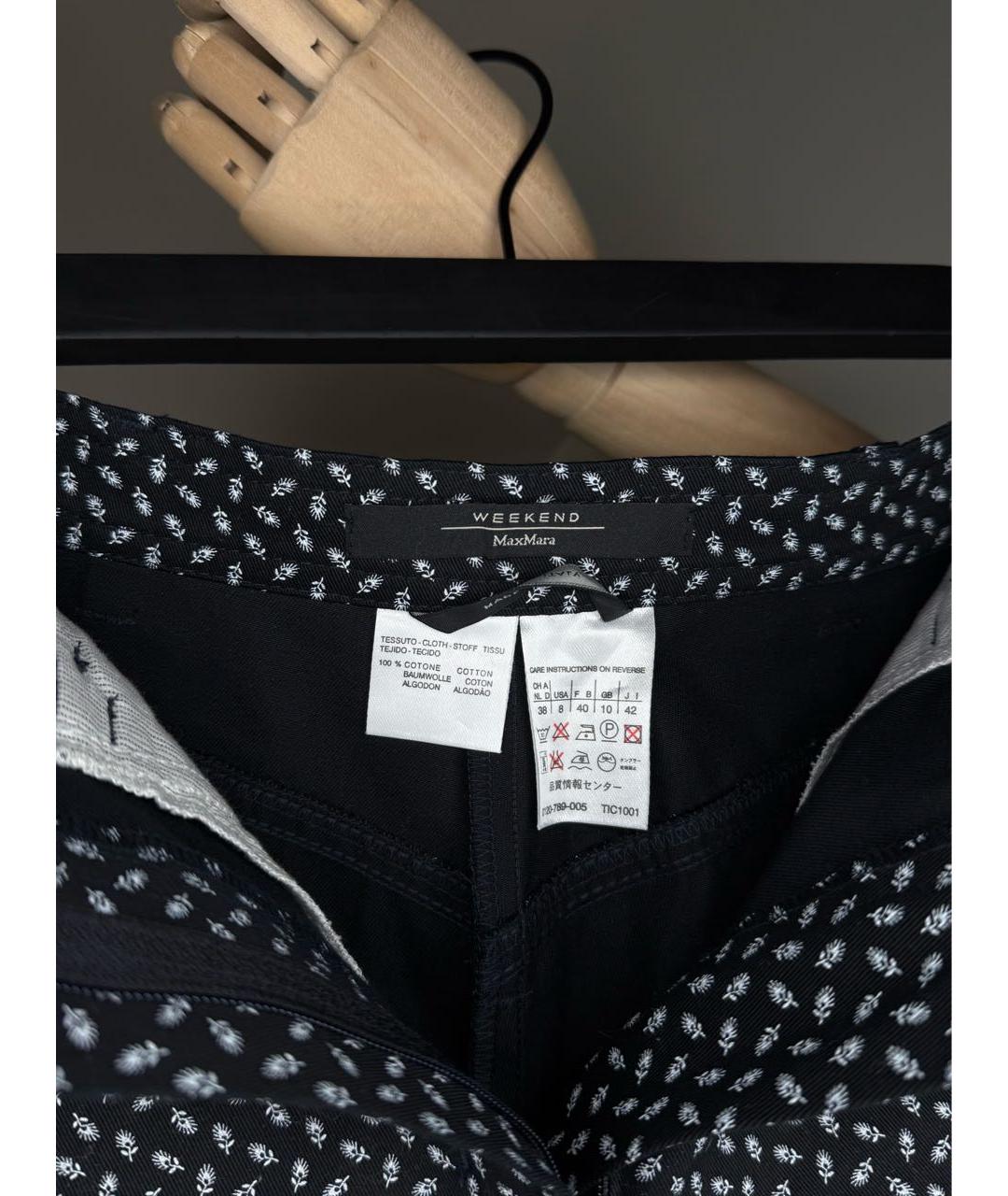 WEEKEND MAX MARA Черные хлопковые шорты, фото 2