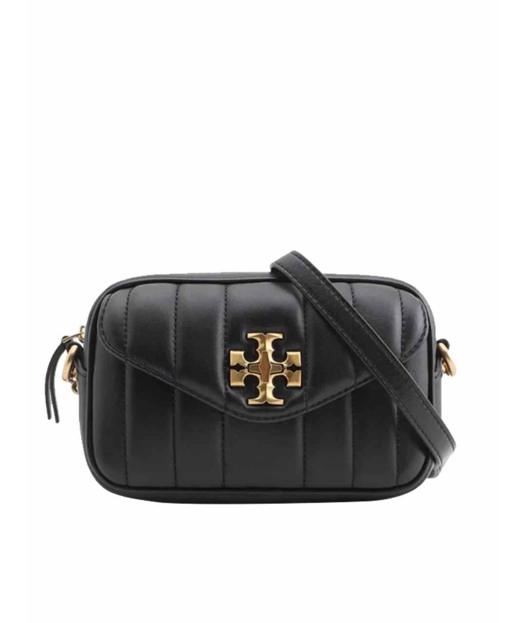TORY BURCH Черная кожаная сумка через плечо, фото 1