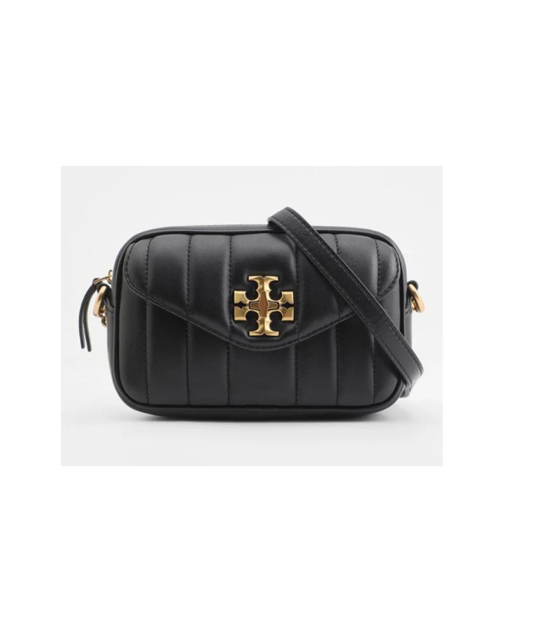 TORY BURCH Черная кожаная сумка через плечо, фото 4