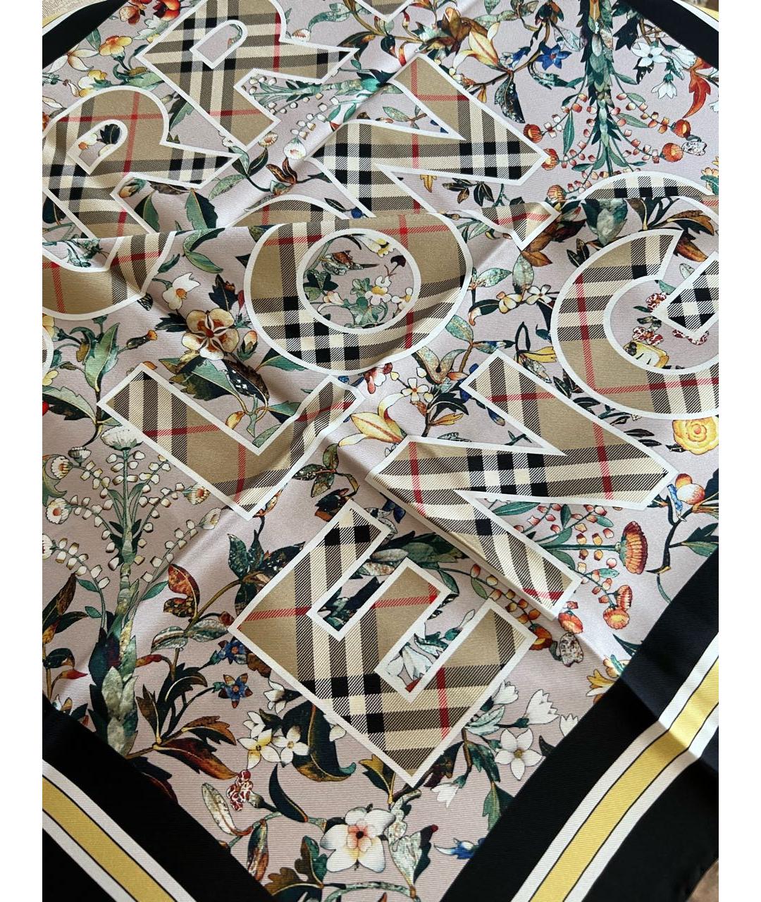 BURBERRY Мульти шелковый платок, фото 4