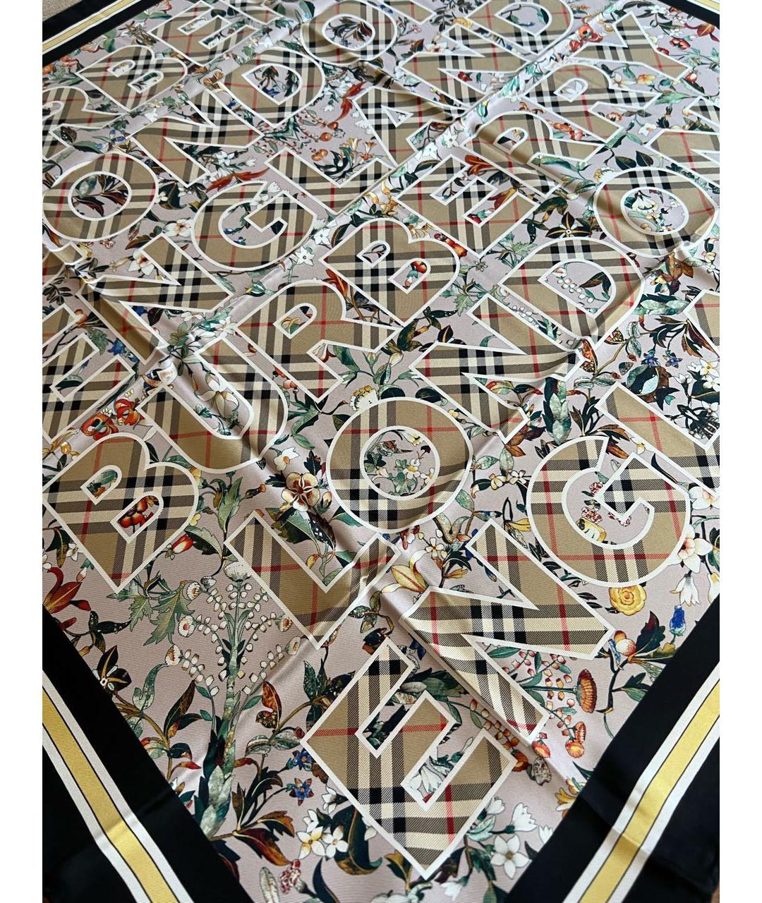 BURBERRY Мульти шелковый платок, фото 5
