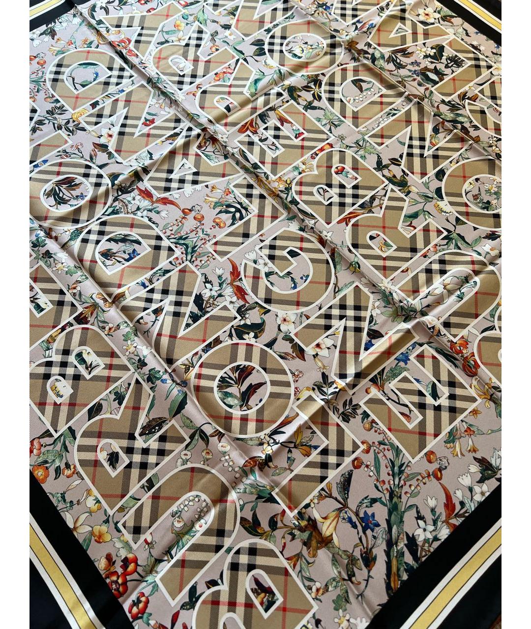 BURBERRY Мульти шелковый платок, фото 3
