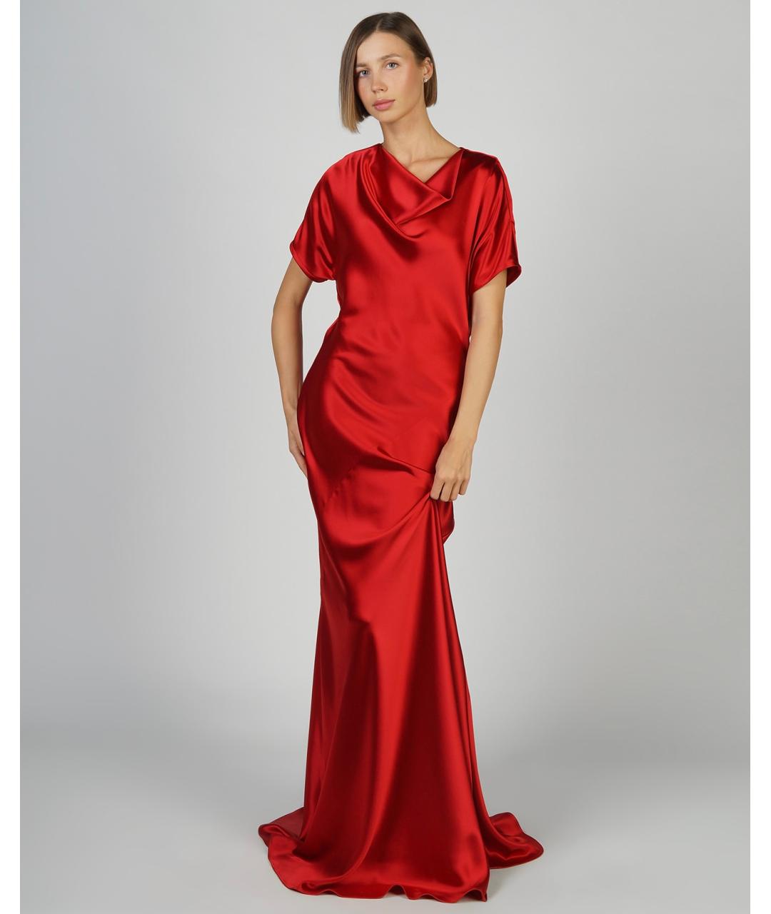 KITON Красное коктейльное платье, фото 4