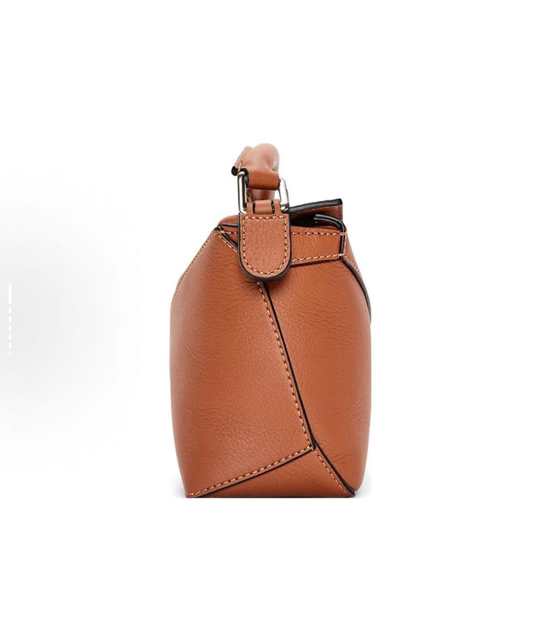LOEWE Оранжевая кожаная сумка через плечо, фото 4