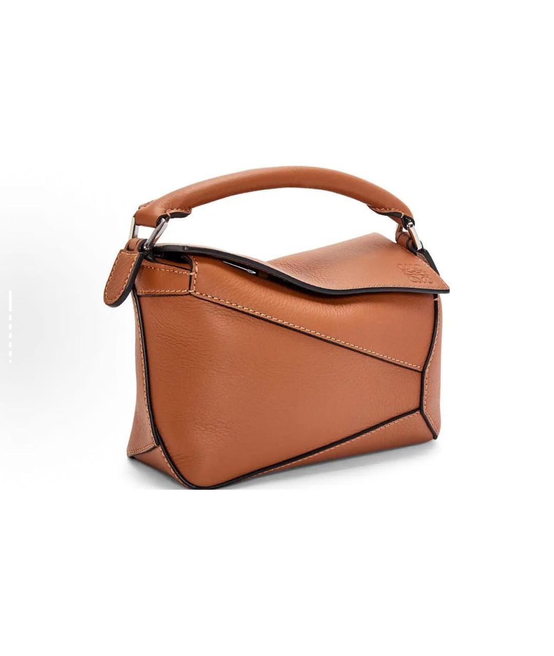 LOEWE Оранжевая кожаная сумка через плечо, фото 3