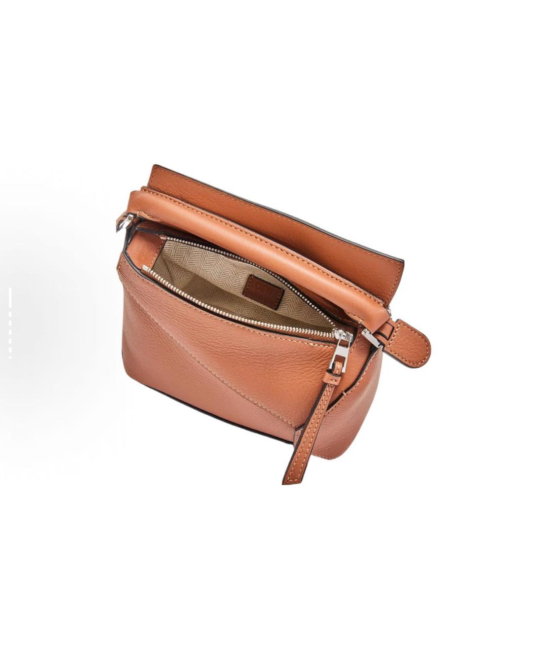 LOEWE Оранжевая кожаная сумка через плечо, фото 6