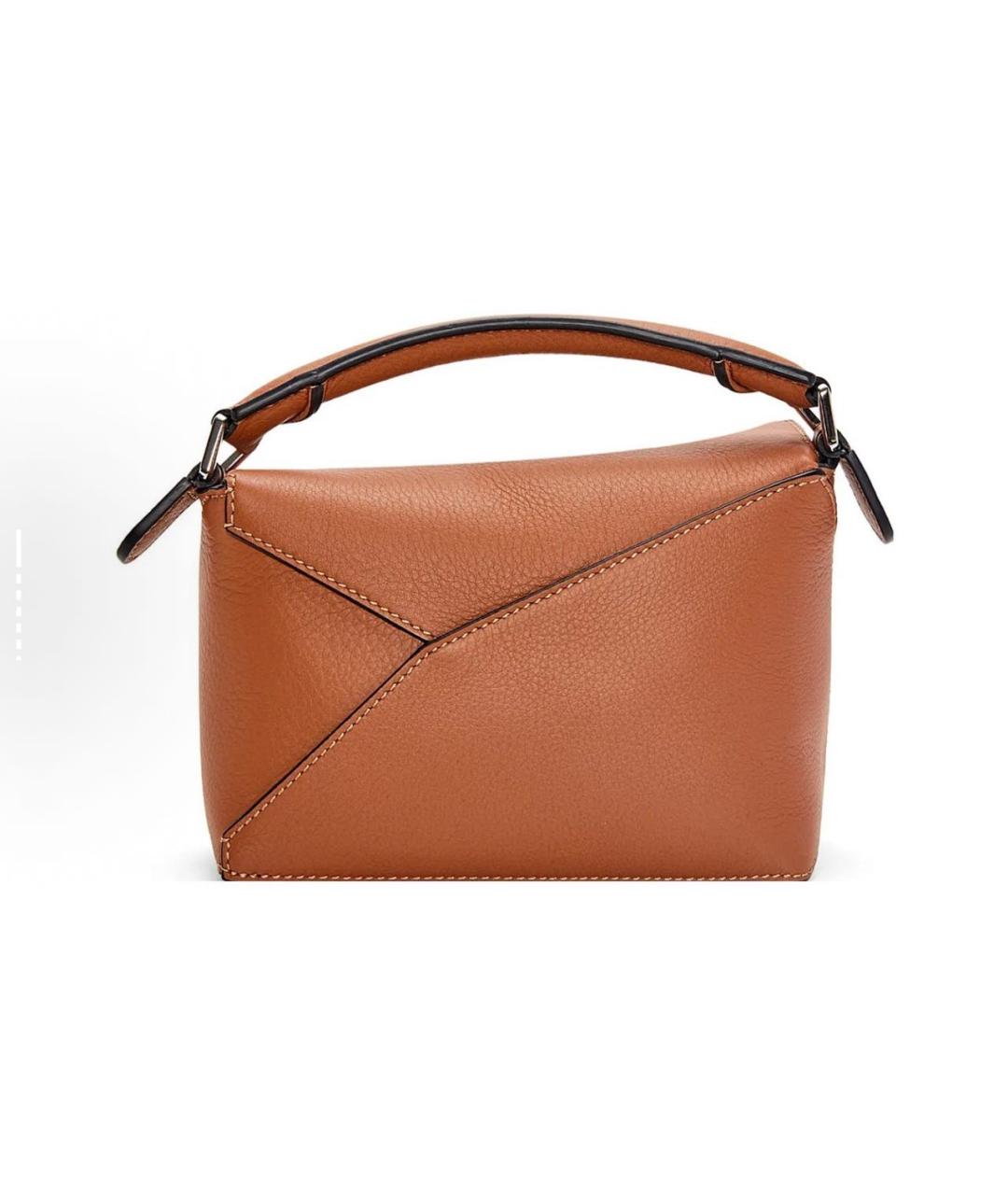 LOEWE Оранжевая кожаная сумка через плечо, фото 5