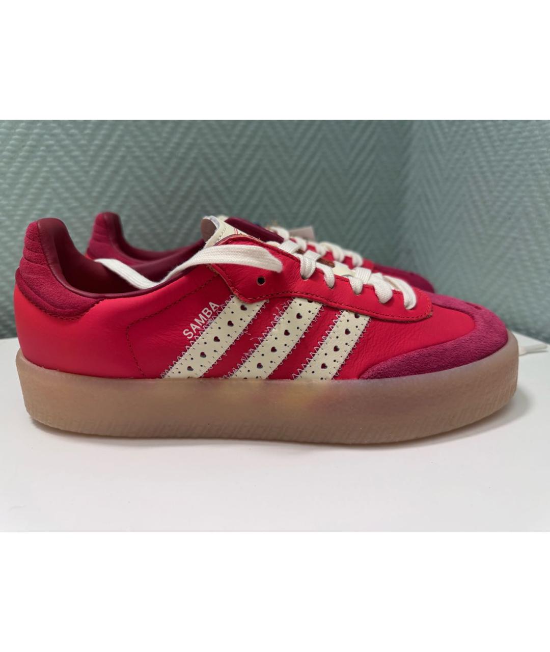 ADIDAS Красные кожаные кроссовки, фото 9