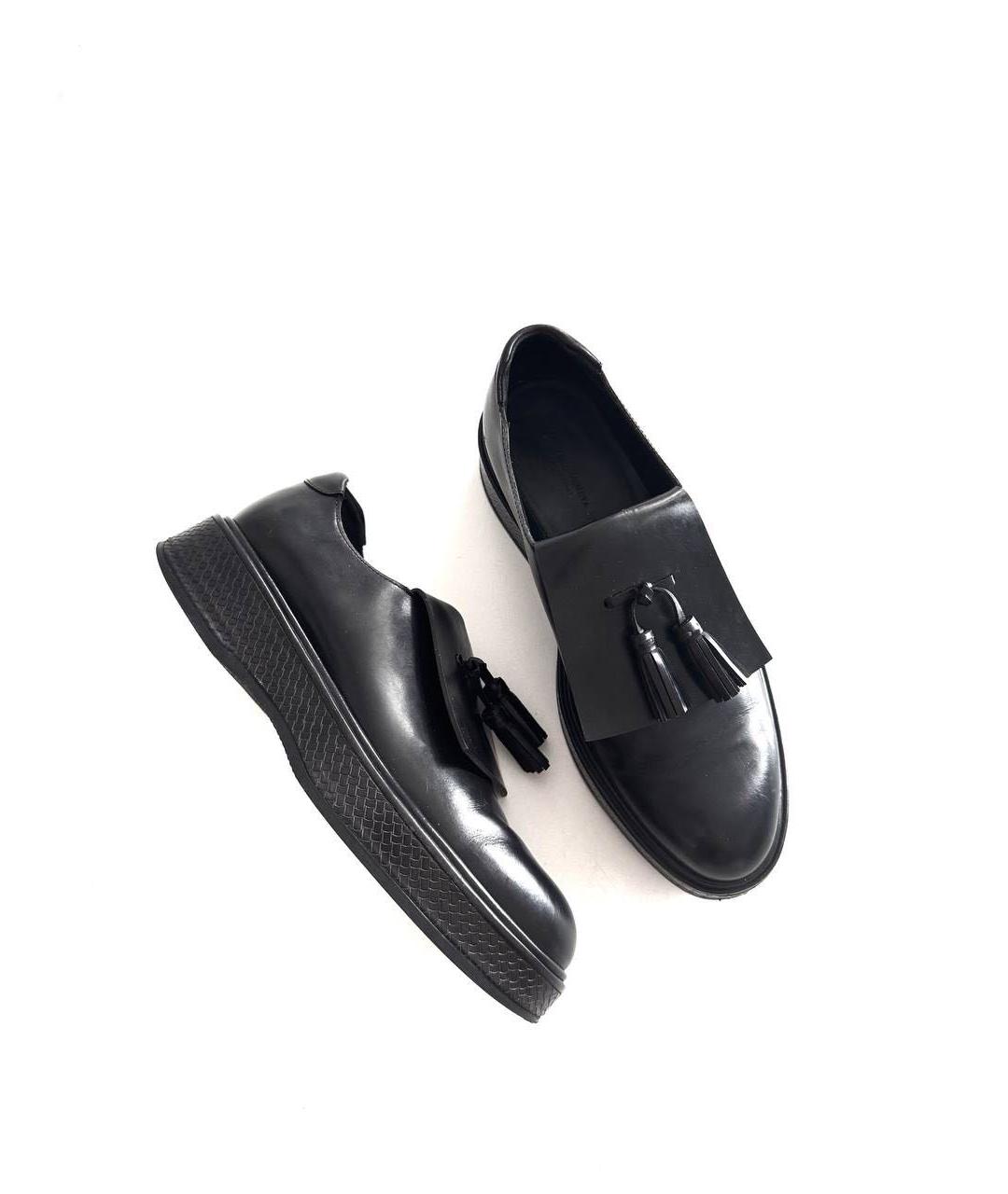BOTTEGA VENETA Черные кожаные лоферы, фото 6
