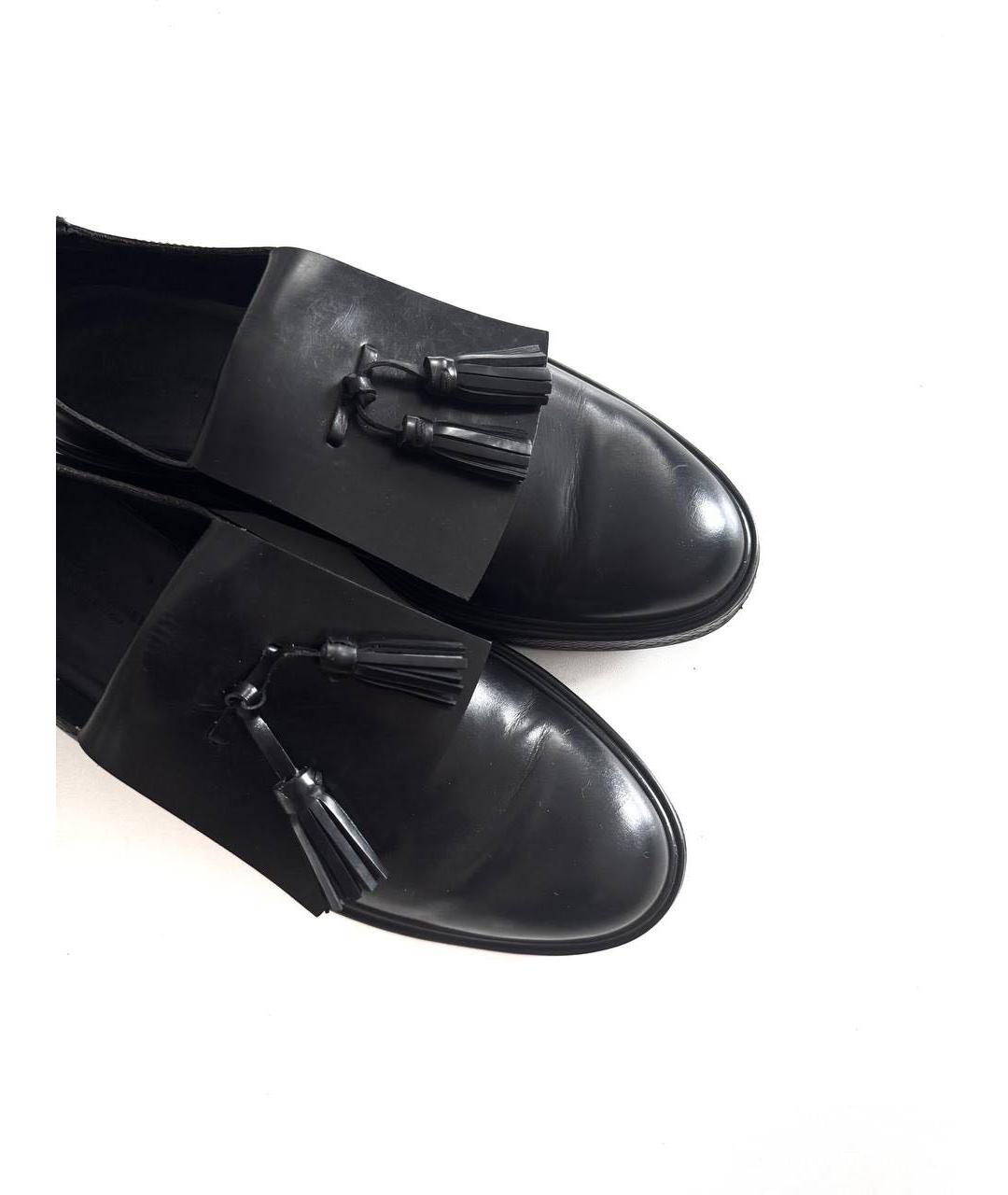 BOTTEGA VENETA Черные кожаные лоферы, фото 7