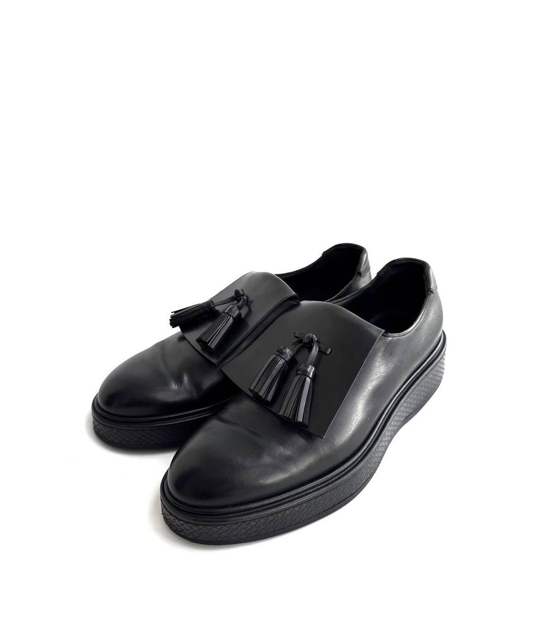 BOTTEGA VENETA Черные кожаные лоферы, фото 2