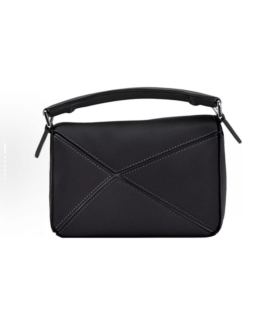 LOEWE Черная кожаная сумка через плечо, фото 4