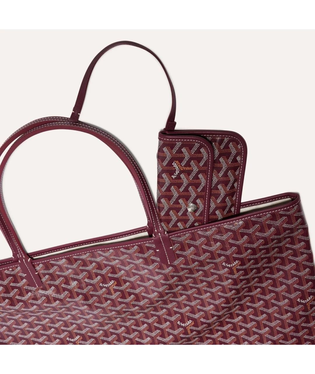GOYARD Бордовая сумка тоут, фото 4