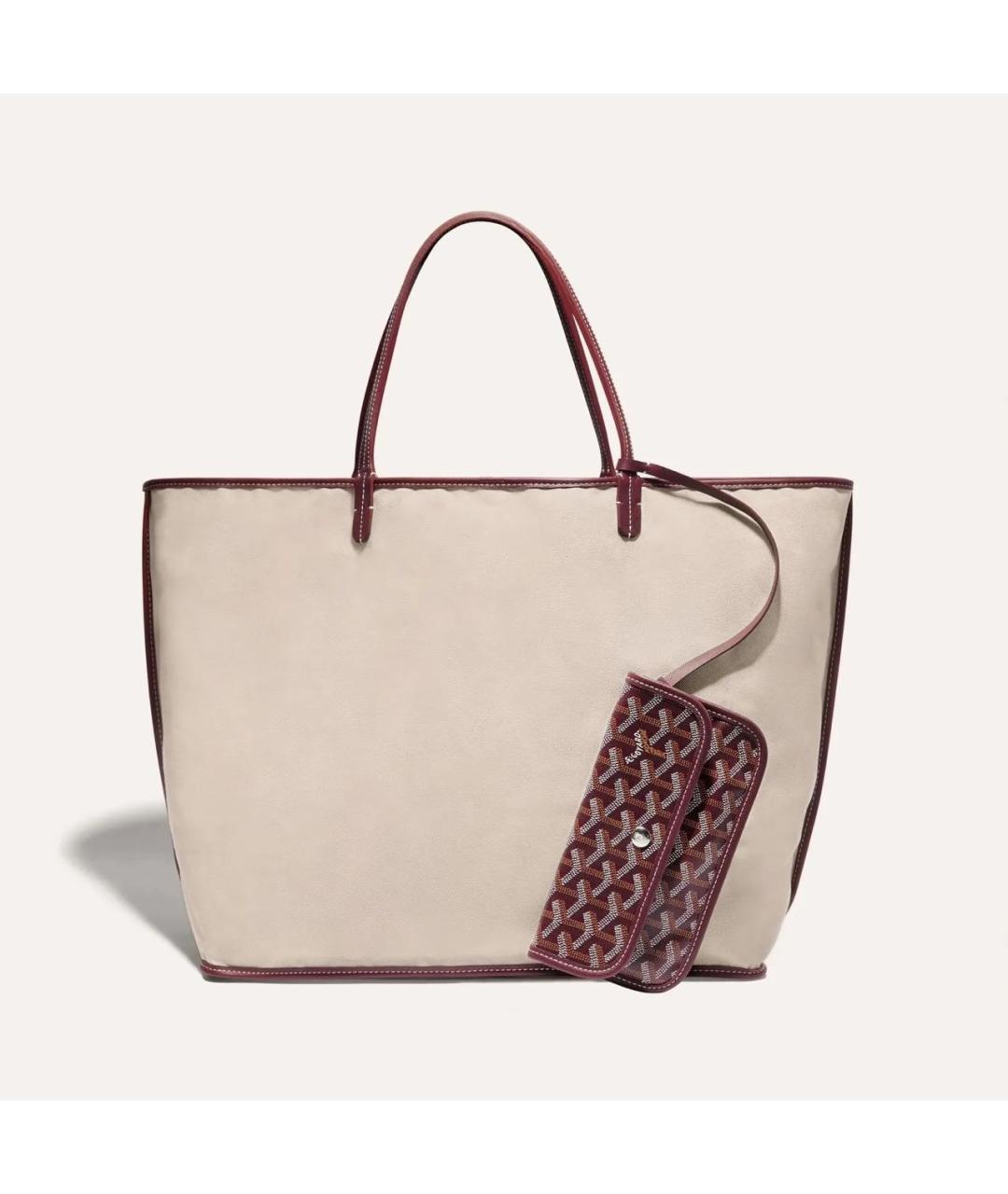 GOYARD Бордовая сумка тоут, фото 3