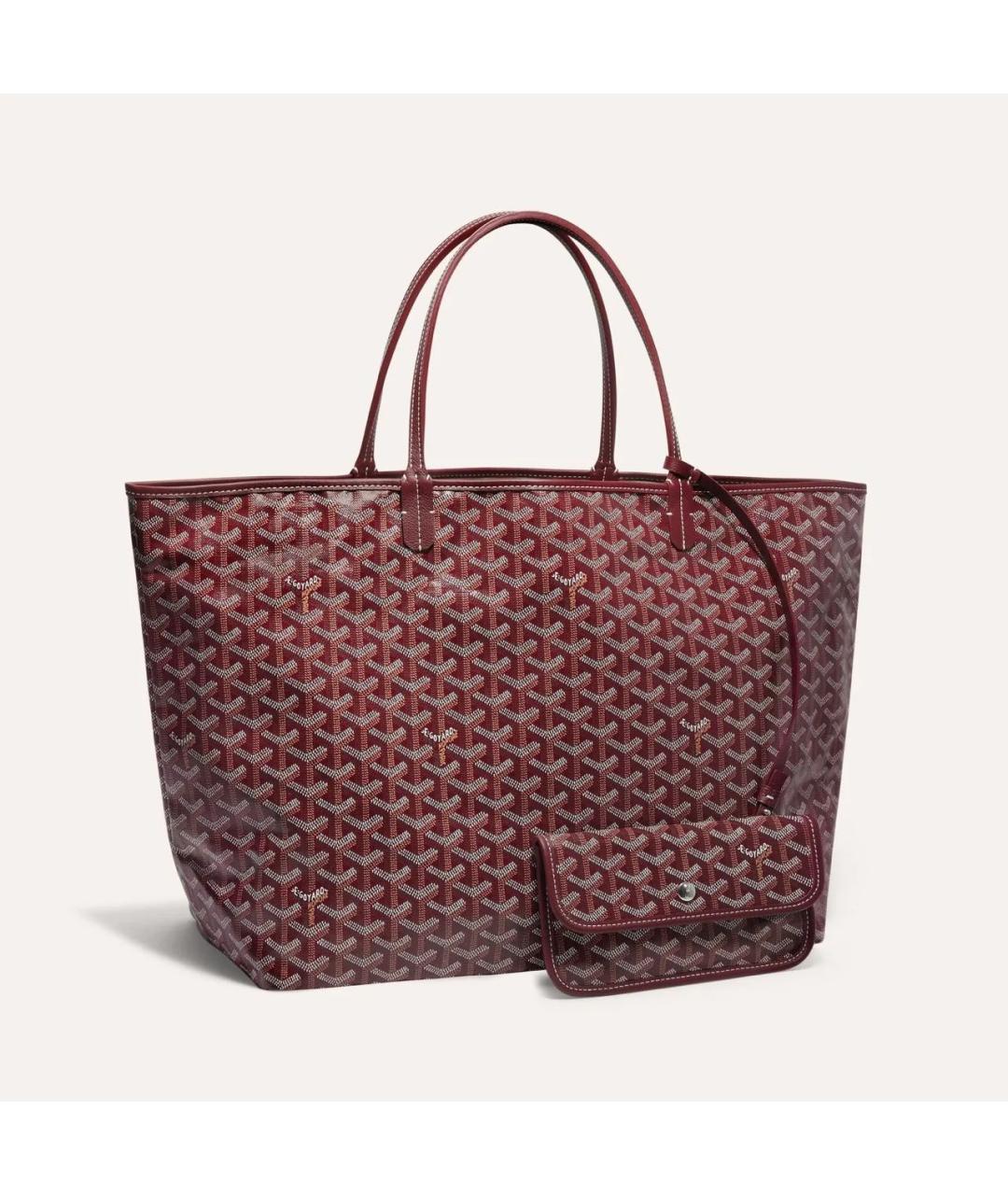 GOYARD Бордовая сумка тоут, фото 5