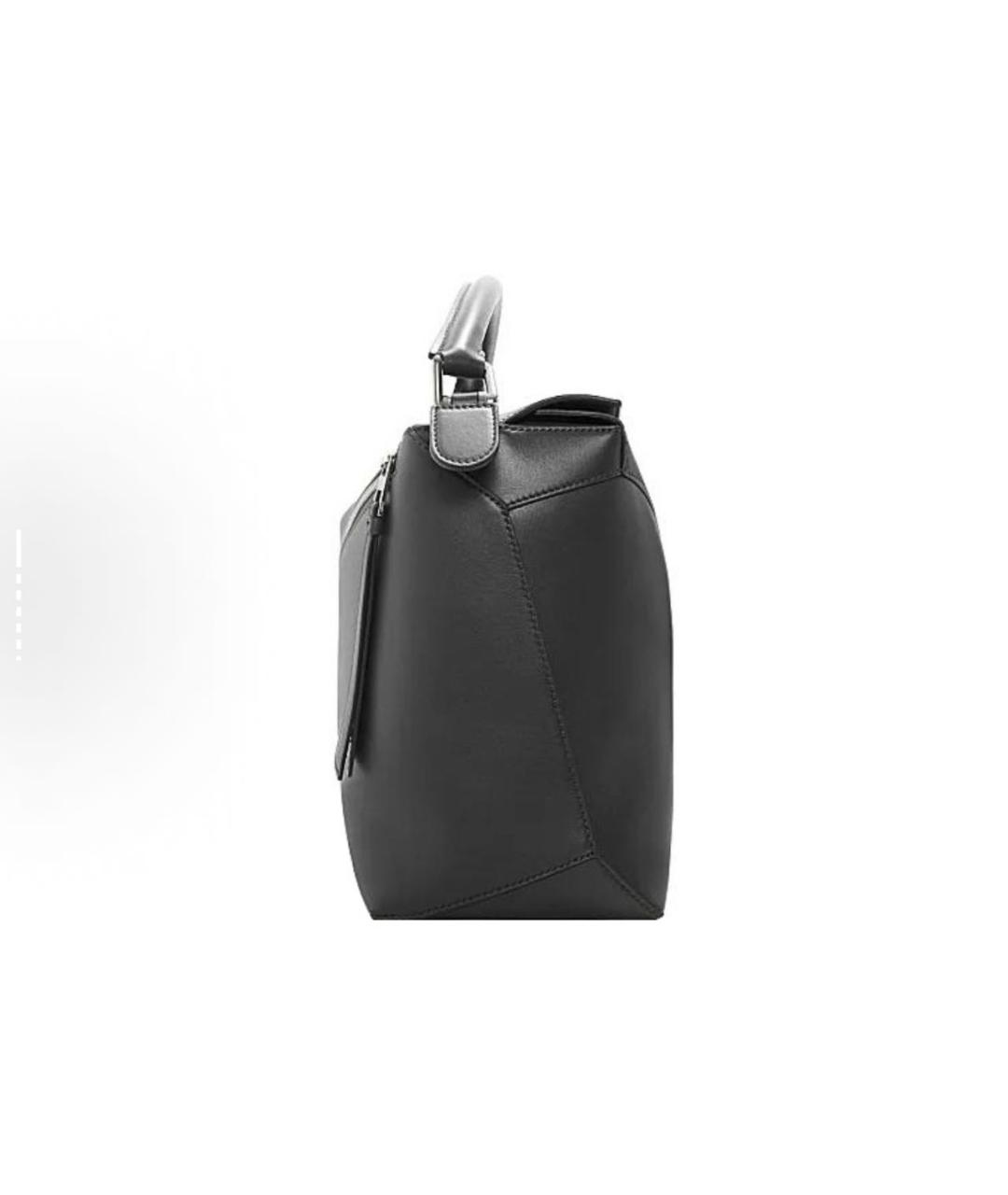 LOEWE Черная кожаная сумка через плечо, фото 4