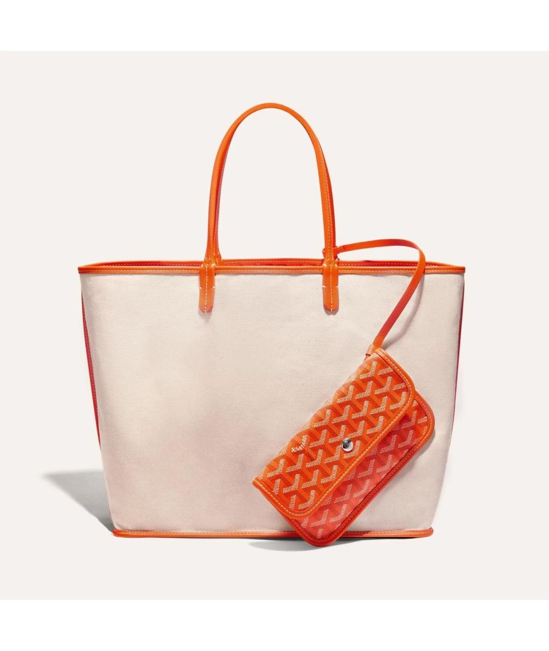 GOYARD Оранжевая сумка тоут, фото 3