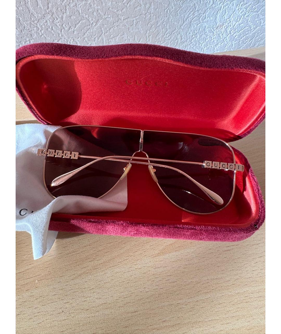 GUCCI Мульти металлические солнцезащитные очки, фото 2