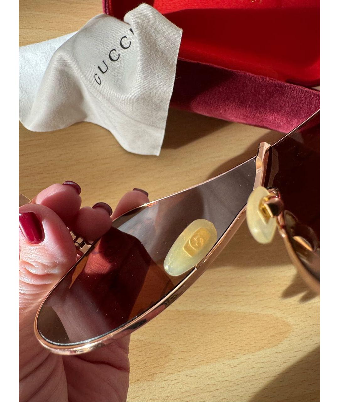 GUCCI Мульти металлические солнцезащитные очки, фото 3