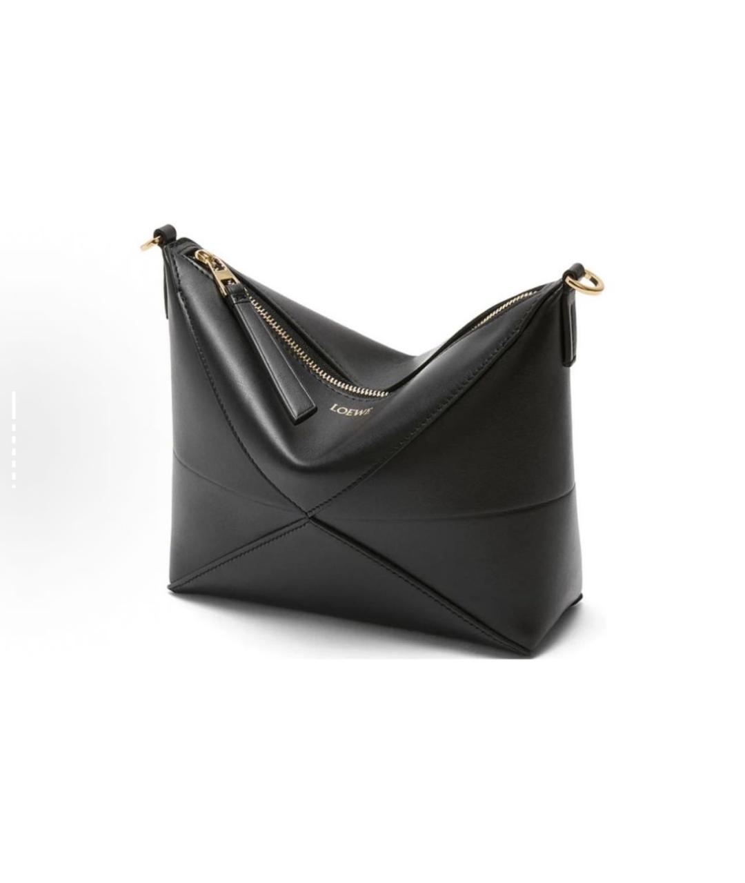 LOEWE Черная кожаная сумка через плечо, фото 4