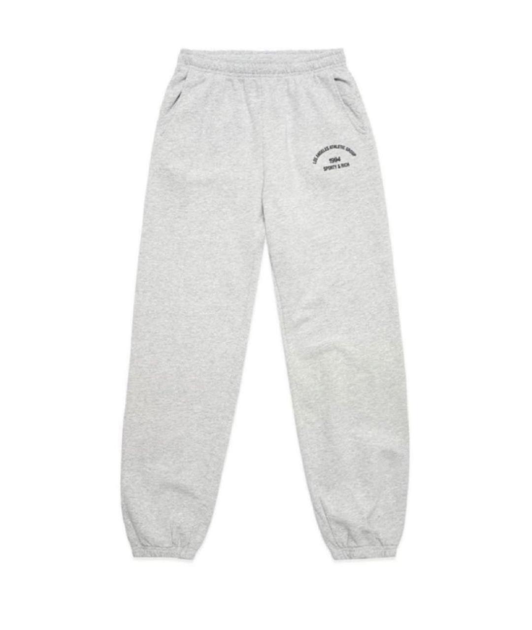 SPORTY AND RICH Серый хлопковый спортивные костюмы, фото 2