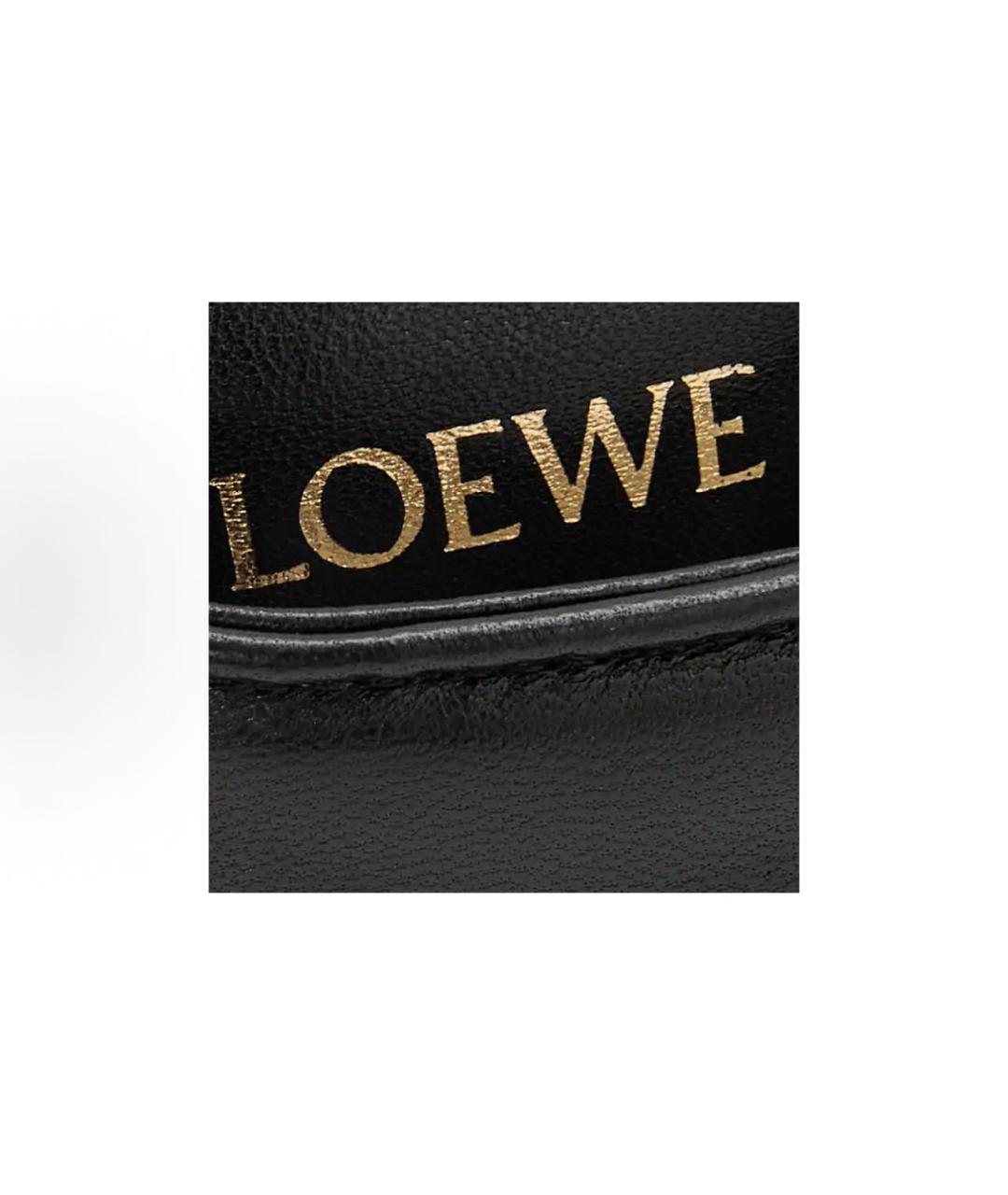 LOEWE Черная кожаная сумка через плечо, фото 5