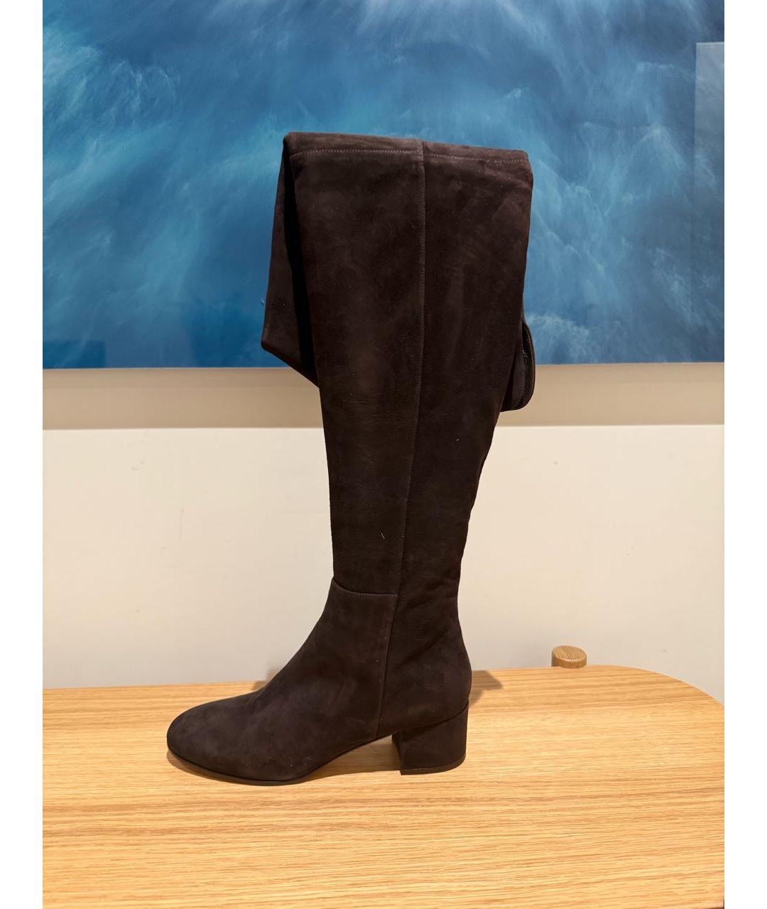 GIANVITO ROSSI Коричневые кожаные сапоги, фото 6