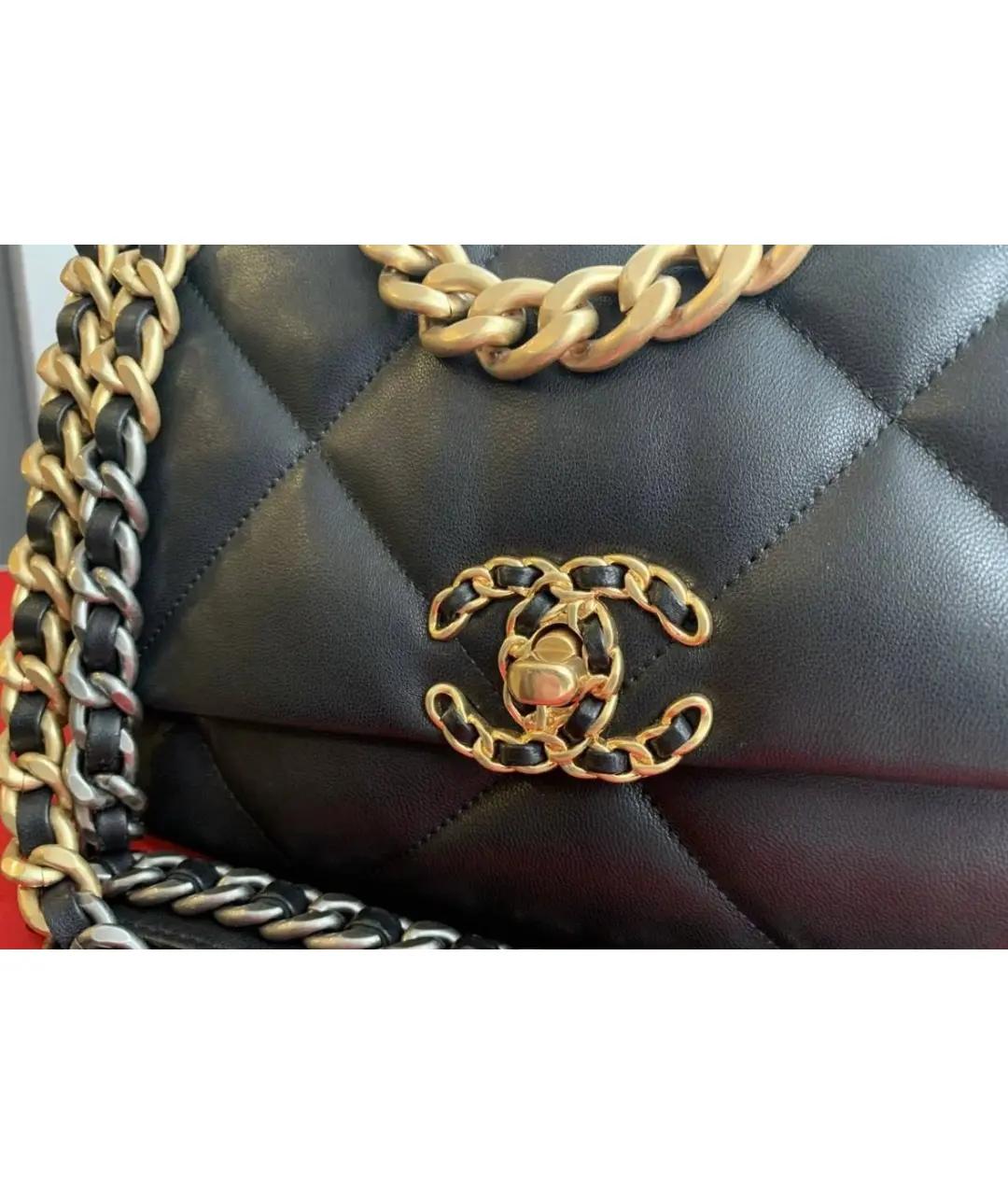 CHANEL Черная кожаная сумка через плечо, фото 2