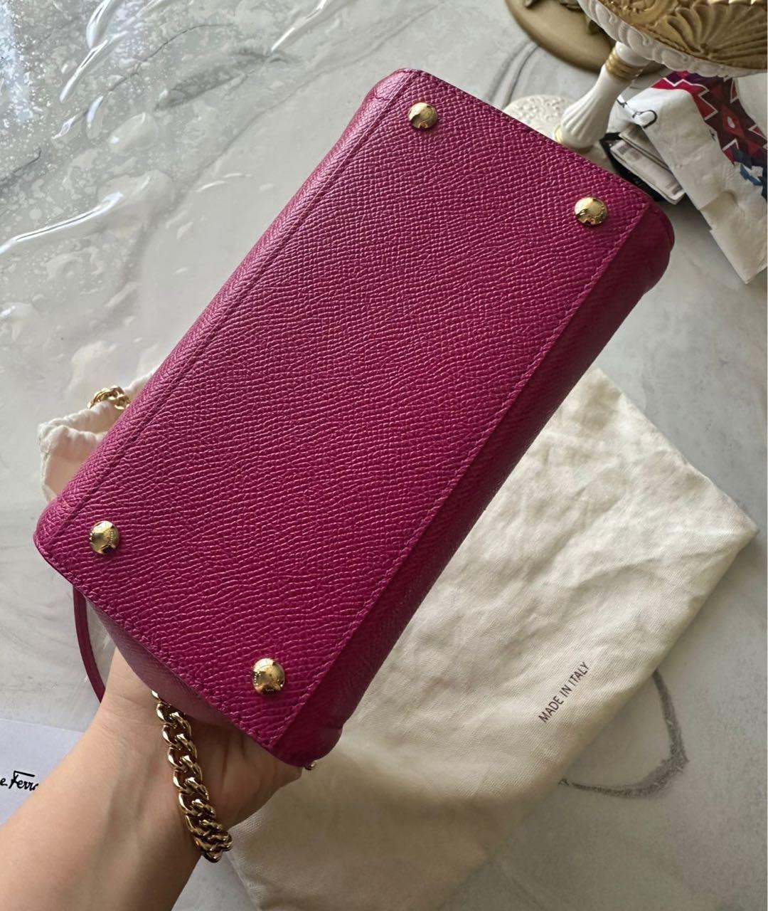 FERRAGAMO Розовая сумка через плечо, фото 4
